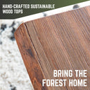 RESTORE Sunset Cedar Solid Wood End Tabletop