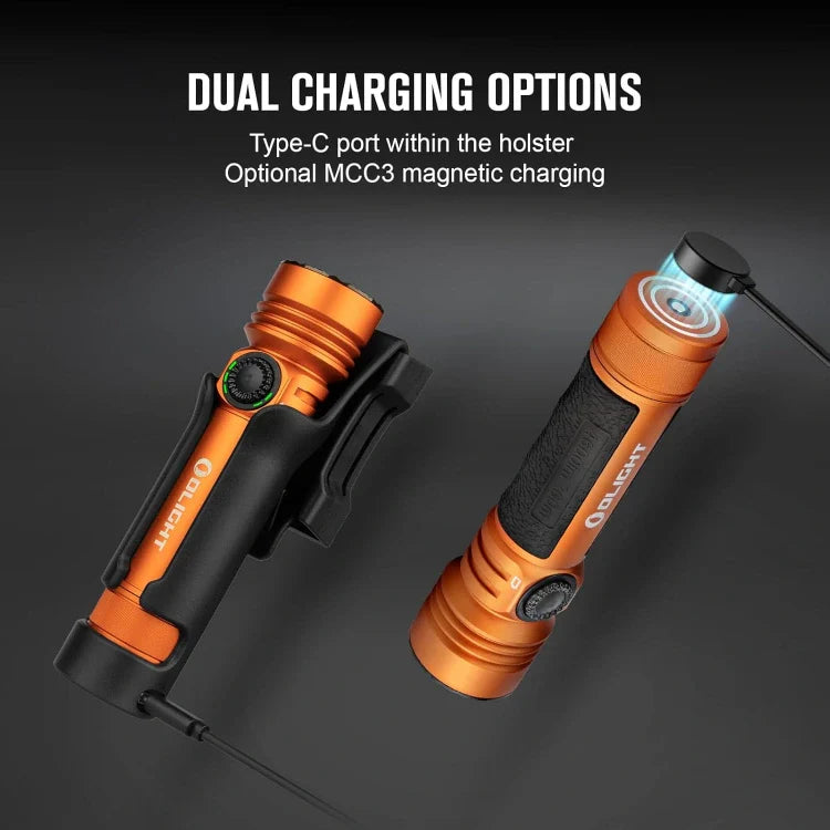 OLIGHT SEEKER4PROOG Seeker 4 Pro High Power Flashlight - Orange CW(5700~7000K)