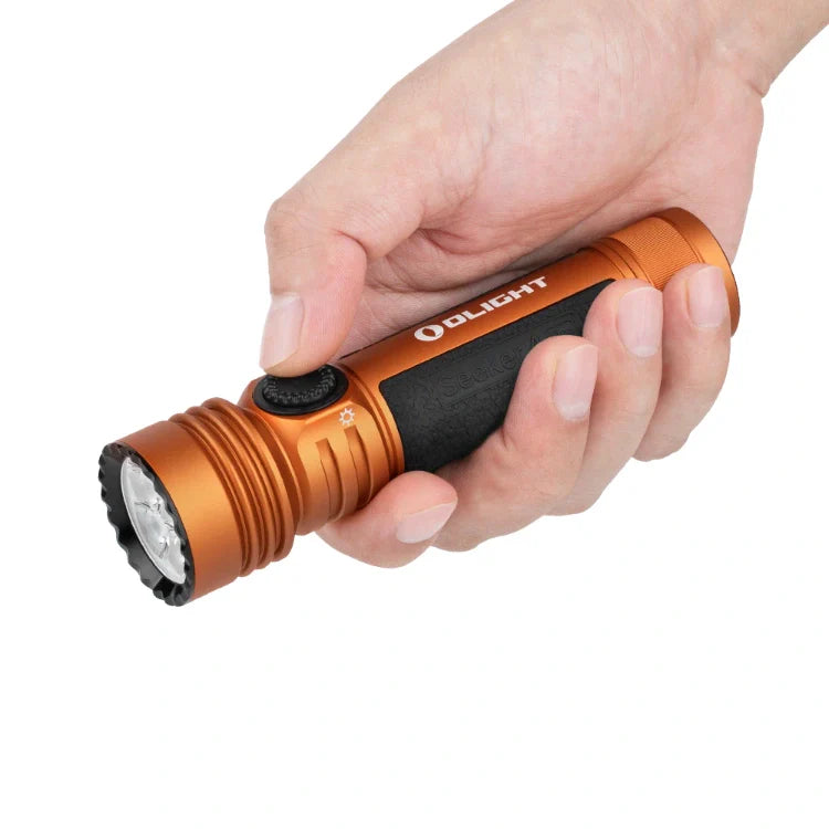 OLIGHT SEEKER4PROOG Seeker 4 Pro High Power Flashlight - Orange CW(5700~7000K)