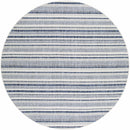 Olin White&Blue Striped Nordic Rug
