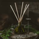 Let It Snow Olive Tinted Glass Jar Reed Diffuser