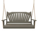 Keystone Amish Co. Sunburst Porch Swing, 6 Foot, Olive Grey