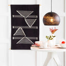Olmitz Black-Beige Modern Geometric Wall Hanging