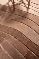 OMBRÉ – Custom Made Shearling and Cowhide Rug