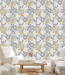 Light Color Wallpaper with Herbs