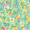 Chickens on the Grass Wallpaper