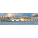 Sunset Bridge OUT2 | Wall Art Print on Real Wood