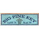 Big Pine Key, Florida Wooden Sign | Wall Art Print on Real Wood 