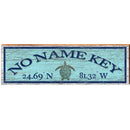 No Name Key Sea Turtle Latitude Longitude OUT2 | Wall Art Print on Real Wood