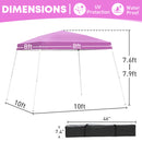 Ainfox Pop Up Canopy Outdoor Instant Tent Slant Legs Portable Gazebo Shelter for Patio Deck Garden and Beach