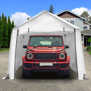Ainfox 17x10ft Heavy Duty Enclosed Carport Canopy with Sidewalls Waterproof Garage Car Shelter Storage shed