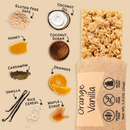 Orange Vanilla Granola Bars | Pack of 6 | Gluten, Dairy, & Soy Free | The Gourmet Granola