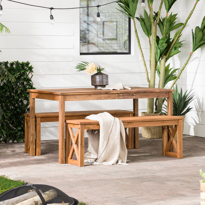 Crosswinds Patio 3-Piece Dining Table Set