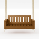 Amish Casual Rockford Daybed Swing Package with Included Cushions, Sofa, Oak Stain