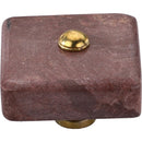 Mascot Hardware 1-1/2 in. Square Marble Drawer Cabinet Knob