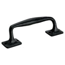 Offset 6 in. Black Door Pull Handle