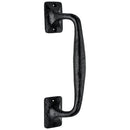 Offset 6 in. Black Door Pull Handle