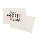 Oh You Make Me Blush Cotton Canvas Cosmetic Bag