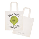 Okey Dokey Artichokey Cotton Canvas Tote Bag