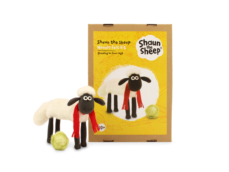 Felting Kit - Aardman Shaun the Sheep - on four legs Needle Felt Kit