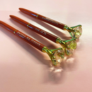 Ooh La La Orange Gem Pen Set of 6 | Giftable Quote Pens | Novelty Office Desk Supplies