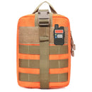 Ham Radio Go Bag with Tear-Away Velcro Back - Molle Compatible, Multi-Pocket Design for Radios, Cables, and Gear