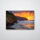 Oregon Coast Print Metal Wall Art – Pacific Northwest Coastal Scenic Wall Decor
