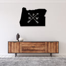 Oregon PNW Metal Wall Art – Pacific Northwest State Pride Outdoor Home Decor