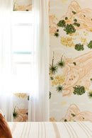 Vasquez Wallpaper, tan and peach