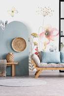 Stylish Watercolor Wildflowers Wallpaper Smart