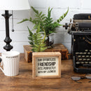 Our Effortless Friendship Fits Perfectly Wooden Inset Box Sign | Best Friend Gift