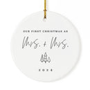 Our First Christmas as Mrs. and Mrs. Christmas Ornament