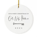 Our First Christmas in Our New Home Porcelain Ceramic Christmas Ornament