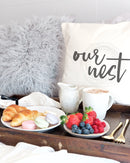 Our Nest Pillow Cover