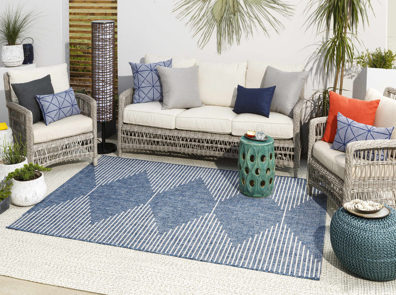 Stephan Navy Outdoor Rug