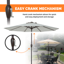 Outdoor/Patio Umbrella 9 ft - Brown Pole