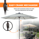 Outdoor/Patio Umbrella 9 ft - Brown Pole