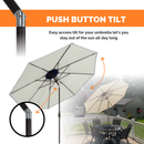 Outdoor/Patio Umbrella 9 ft - Brown Pole