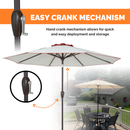 Outdoor/Patio Umbrella 9 ft - Brown Pole