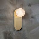 Oval Adrion Alabaster Spherical Wall Light