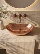 Oval Copper Vessel Sinks - Handfracted Bathroom Sink