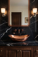 Oval Copper Vessel Sinks - Handfracted Bathroom Sink