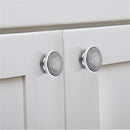 Tribal Design 1-3/5 in. Black & White Cabinet Knob