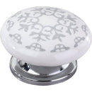 Mascot Hardware Milkweed 1-3/5 in. Grey Design Cabinet Knob (Pack of 10)