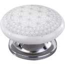 Geometric Star 1-4/7 in. Yellow Cabinet Knob