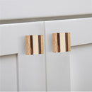 Mascot Hardware Fusion Striped 1-4/7 in. Wood Drawer Cabinet Knob