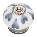 Heart Washed 1-4/7 in. Grey Cabinet Knob