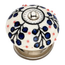 Dotted Tree 1-4/7 in. Blue Cabinet Knob