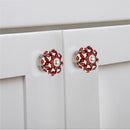 Mascot Hardware Blossom Fusion 1-3/5 in. Orange & Cream Drawer Cabinet Knob