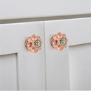 Baby Pink 1-2/3 in. Flower Novelty Cabinet Knob